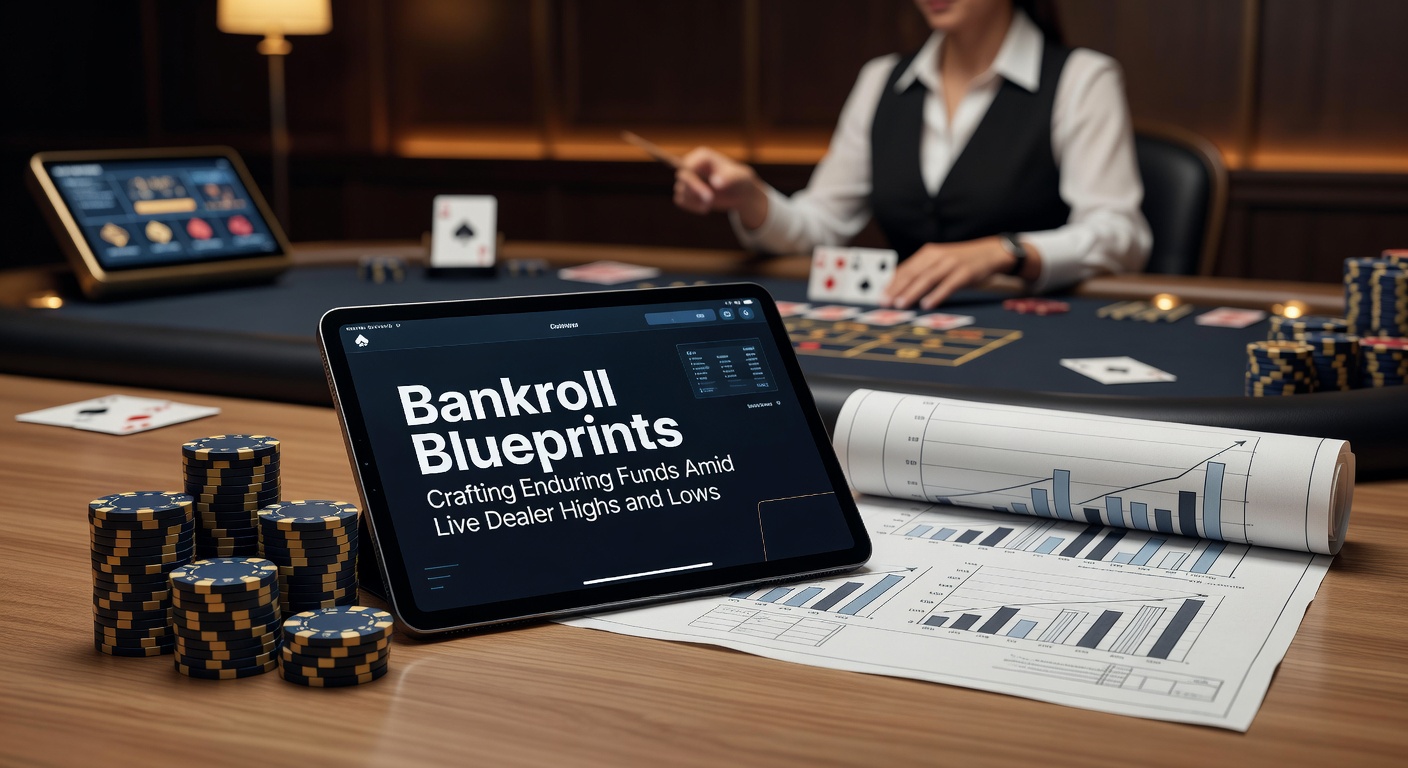 A digital chart displaying fluctuating bankroll lines during live dealer blackjack sessions, highlighting peaks and troughs in real-time gameplay