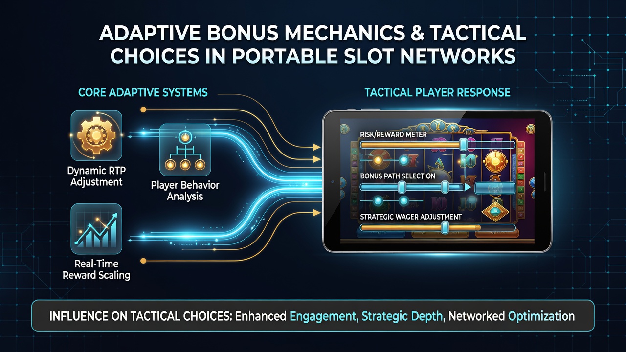 Close-up of slot game interface showing adaptive bonus meter and tactical bet adjustment options on a portable device