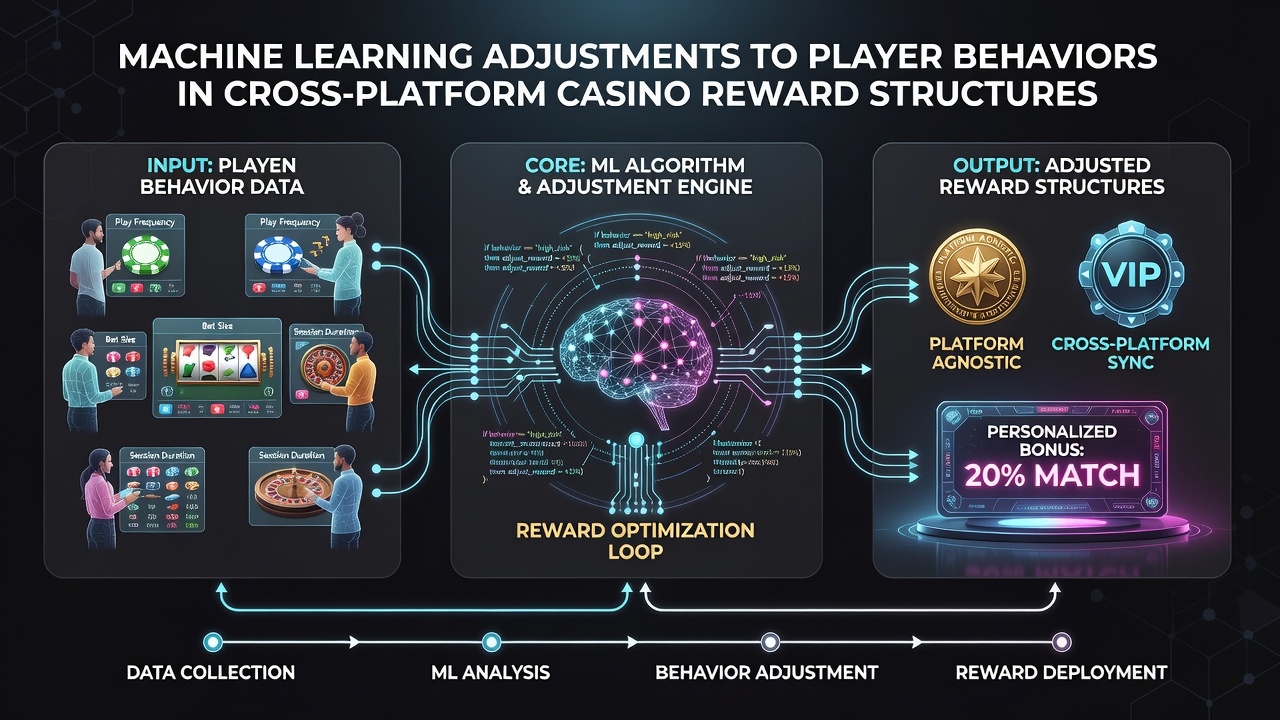 Cross-platform casino interface showing personalized reward notifications generated by machine learning models